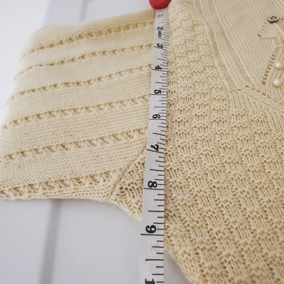 Vintage Pearl & Braid Embroidered Cardigan - Picture 12 of 12
